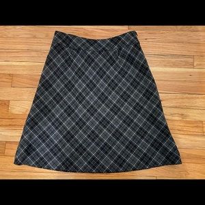 Gap grey plaid mini skirt